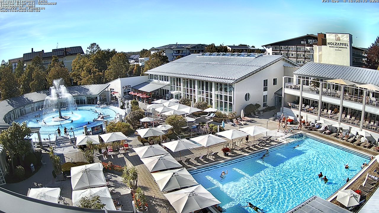 Archiv Foto Webcam Bad Füssing: Therme 1