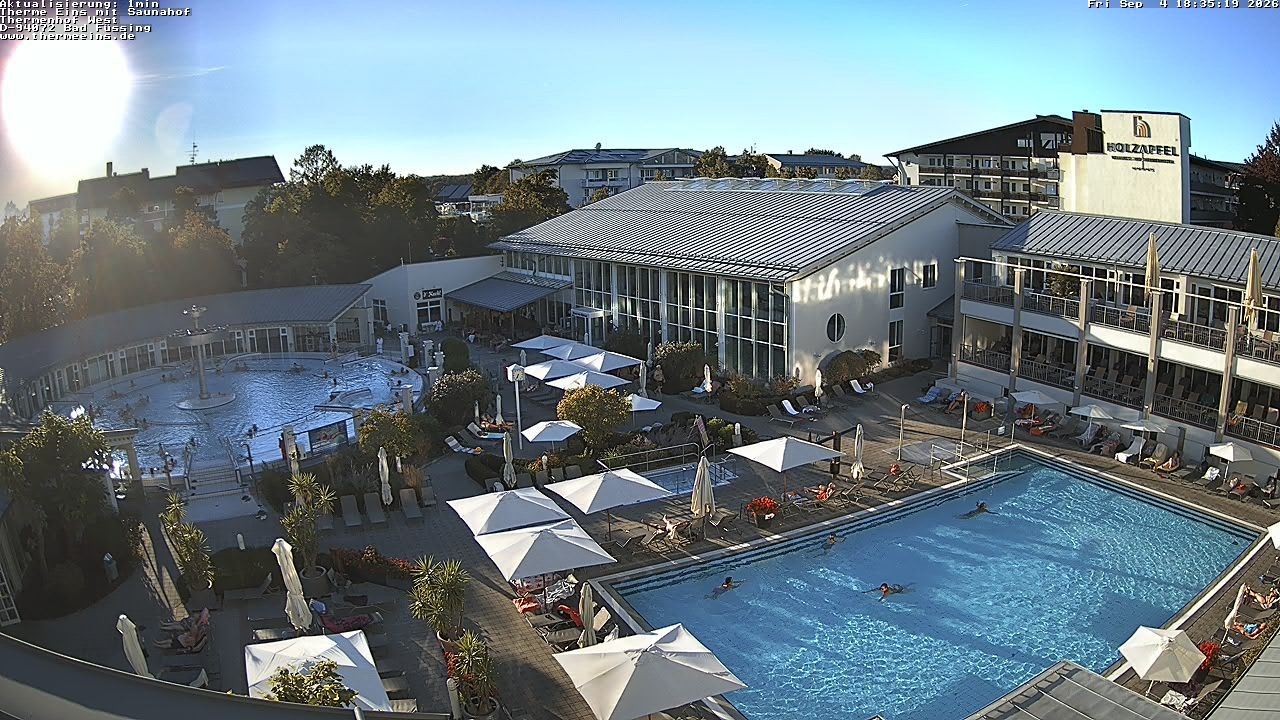 Archiv Foto Webcam Bad Füssing: Therme 1