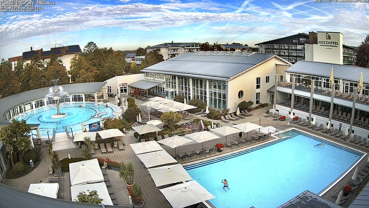 Archiv Foto Webcam Bad Füssing: Therme 1