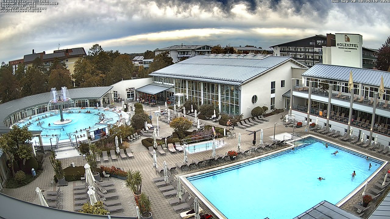 Archiv Foto Webcam Bad Füssing: Therme 1