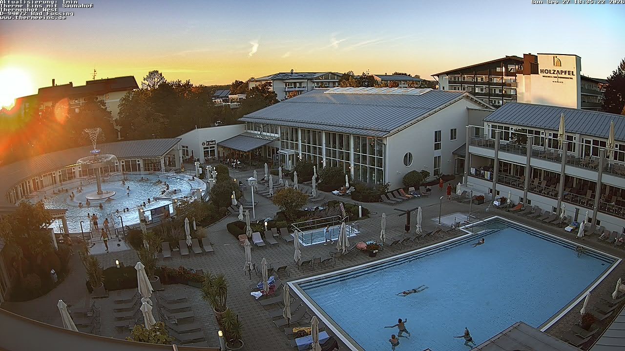 Archiv Foto Webcam Bad Füssing: Therme 1