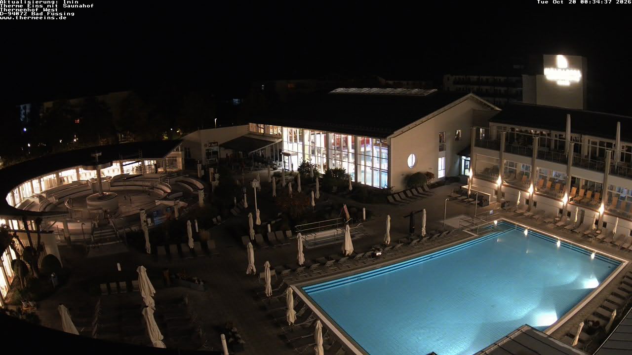 Archiv Foto Webcam Bad Füssing: Therme 1