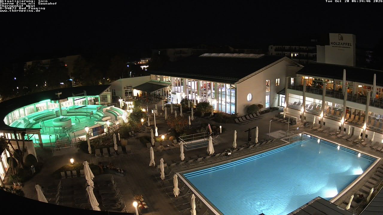 Archiv Foto Webcam Bad Füssing: Therme 1