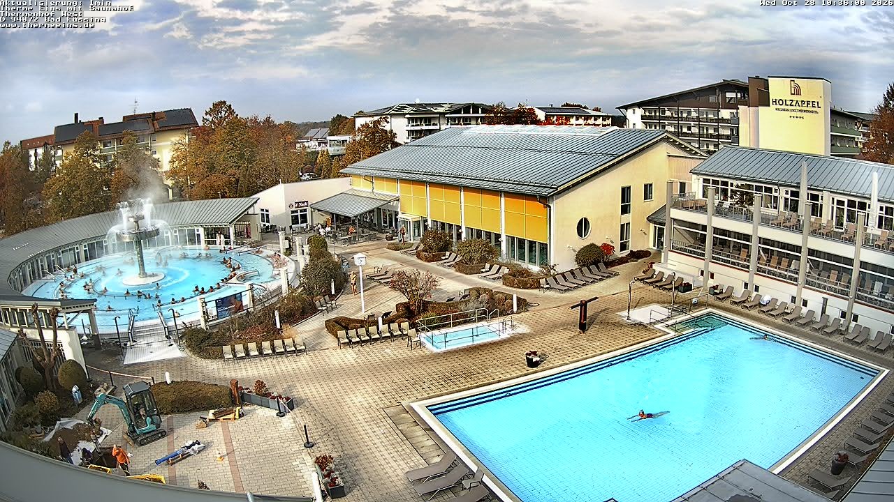 Archiv Foto Webcam Bad Füssing: Therme 1