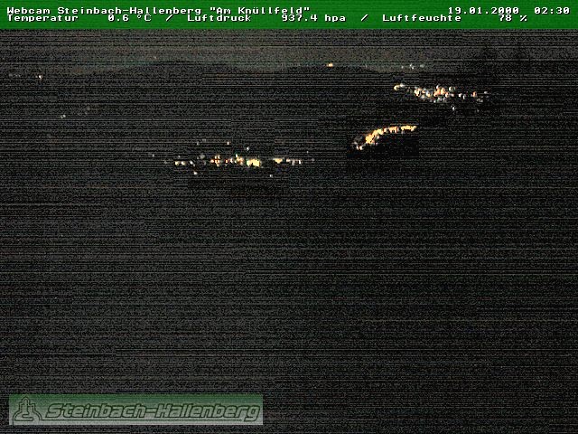 Archived image Webcam Steinbach-Hallenberg