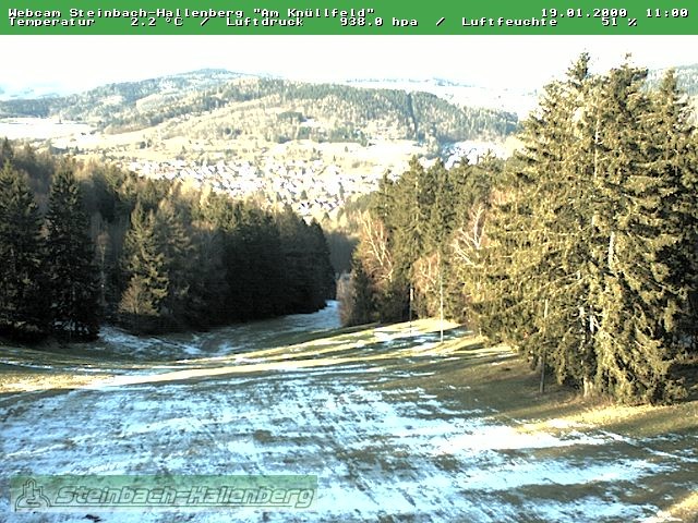 Archived image Webcam Steinbach-Hallenberg