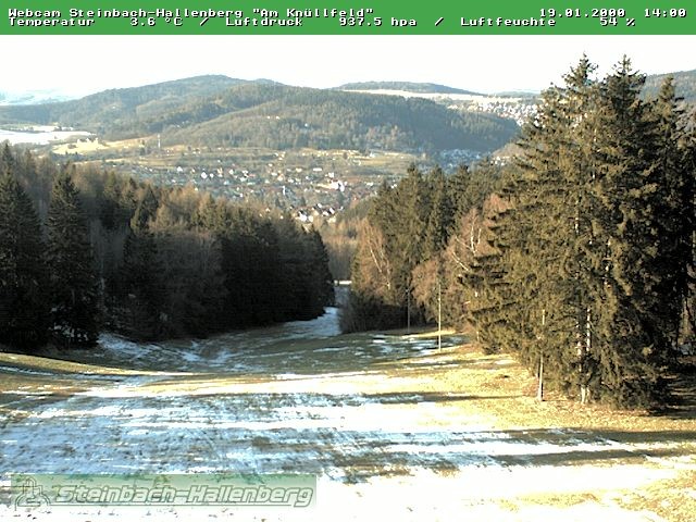 Archived image Webcam Steinbach-Hallenberg