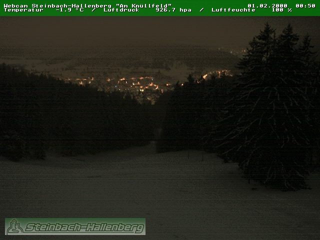 Archiv Foto Webcam Steinbach-Hallenberg