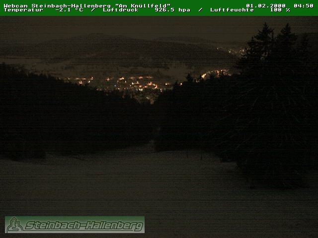 Archiv Foto Webcam Steinbach-Hallenberg