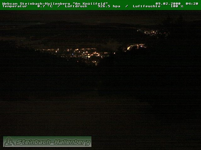Archiv Foto Webcam Steinbach-Hallenberg