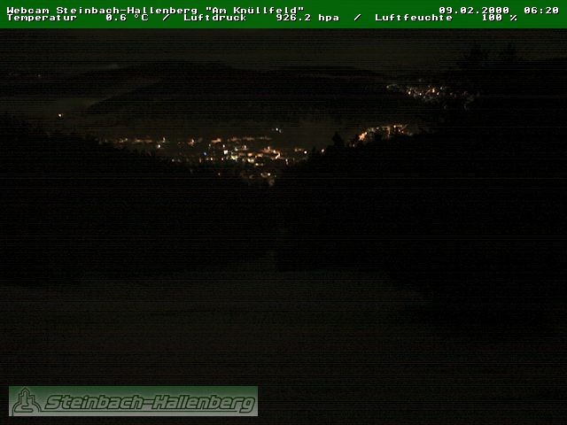 Archiv Foto Webcam Steinbach-Hallenberg