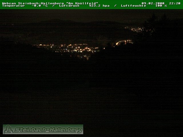 Archiv Foto Webcam Steinbach-Hallenberg