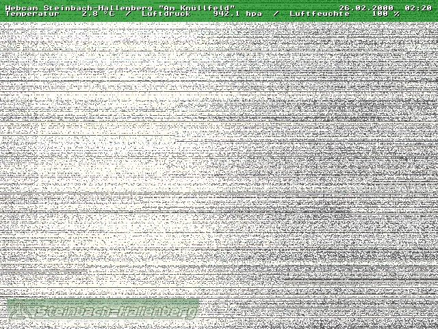 Archived image Webcam Steinbach-Hallenberg