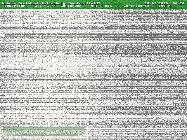 Archived image Webcam Steinbach-Hallenberg