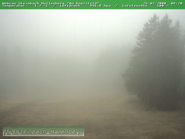 Archived image Webcam Steinbach-Hallenberg
