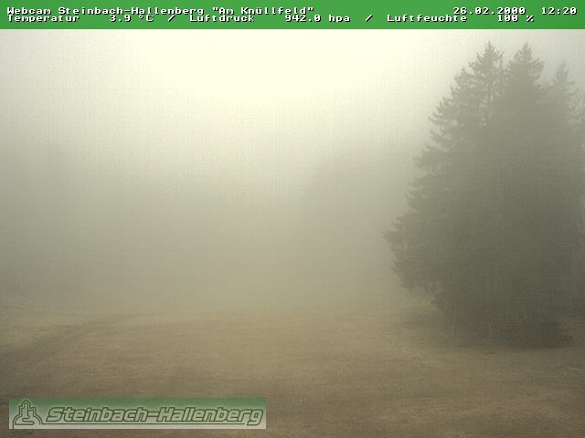 Archived image Webcam Steinbach-Hallenberg