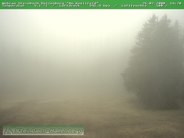 Archived image Webcam Steinbach-Hallenberg
