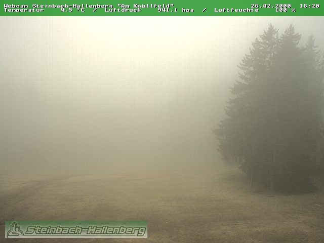 Archived image Webcam Steinbach-Hallenberg