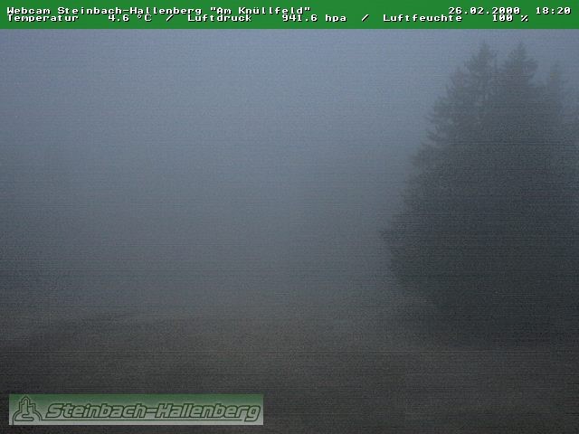 Archived image Webcam Steinbach-Hallenberg