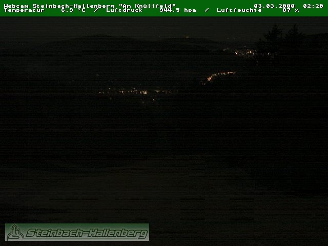 Archiv Foto Webcam Steinbach-Hallenberg