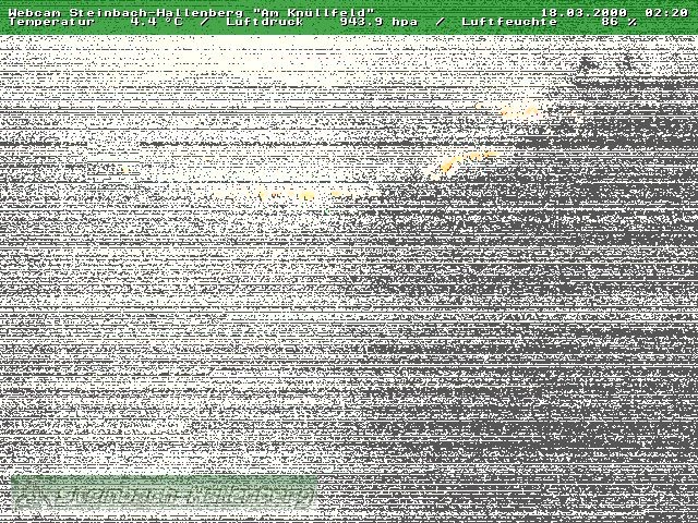 Archiv Foto Webcam Steinbach-Hallenberg
