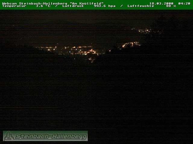Archiv Foto Webcam Steinbach-Hallenberg