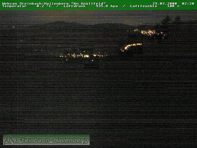 Archiv Foto Webcam Steinbach-Hallenberg