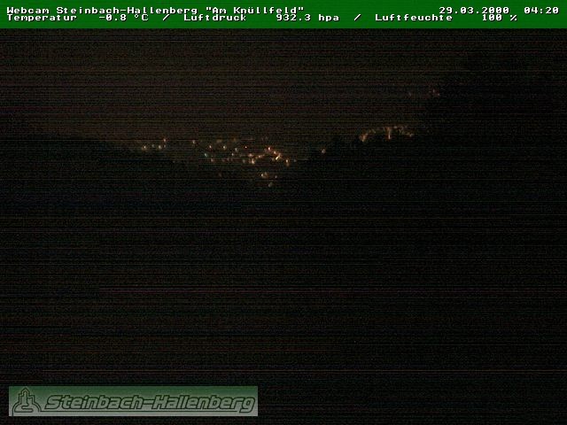 Archiv Foto Webcam Steinbach-Hallenberg