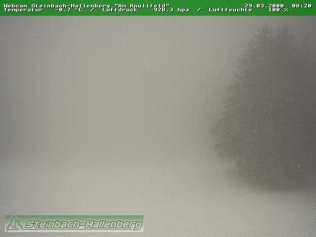 Archiv Foto Webcam Steinbach-Hallenberg