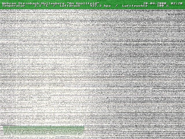 Archiv Foto Webcam Steinbach-Hallenberg