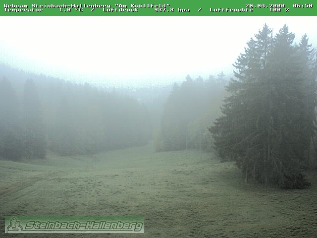Archiv Foto Webcam Steinbach-Hallenberg