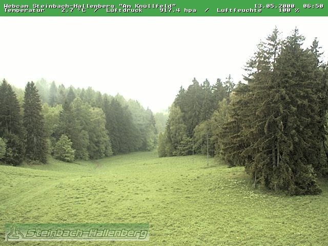 Archiv Foto Webcam Steinbach-Hallenberg