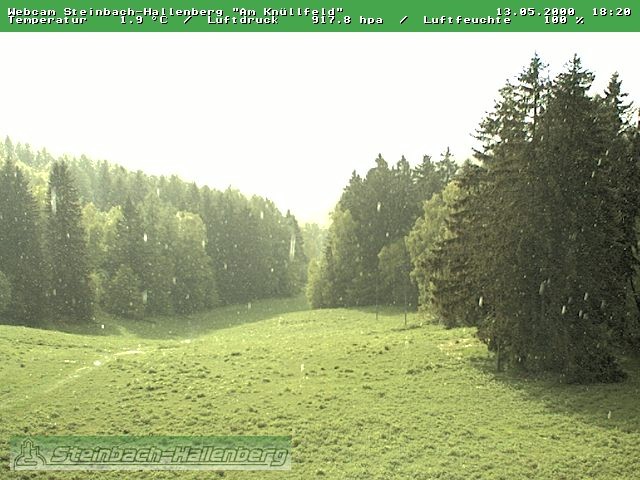 Archived image Webcam Steinbach-Hallenberg