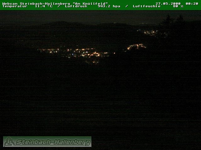 Archived image Webcam Steinbach-Hallenberg