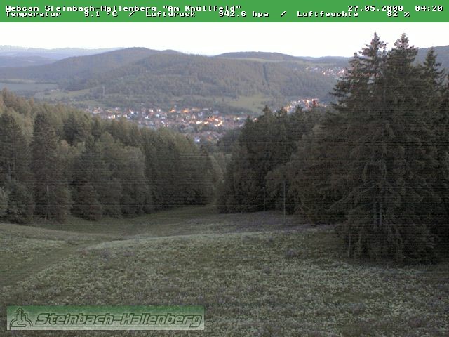 Archived image Webcam Steinbach-Hallenberg