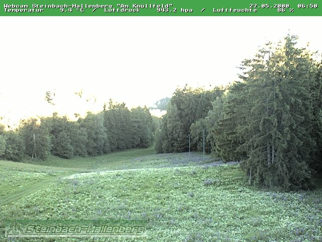 Archived image Webcam Steinbach-Hallenberg