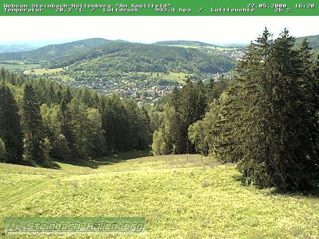 Archived image Webcam Steinbach-Hallenberg
