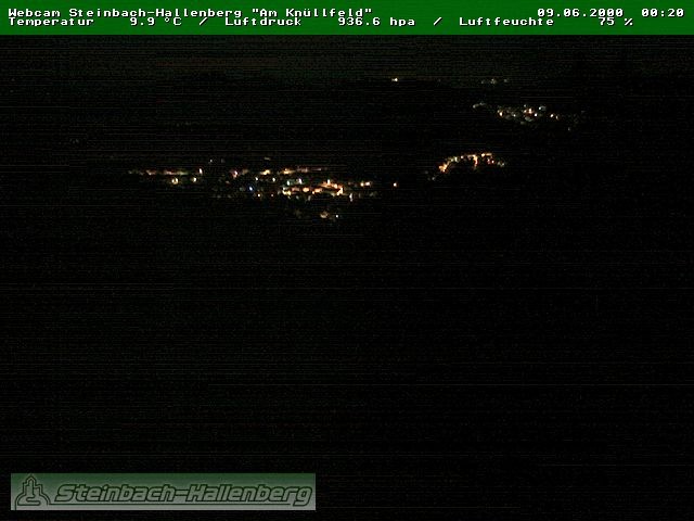 Archived image Webcam Steinbach-Hallenberg