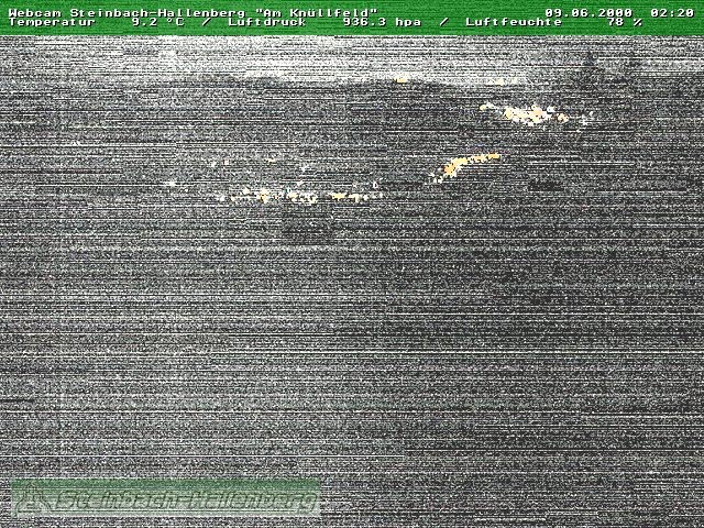 Archived image Webcam Steinbach-Hallenberg