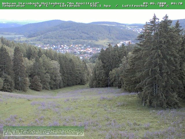 Archived image Webcam Steinbach-Hallenberg