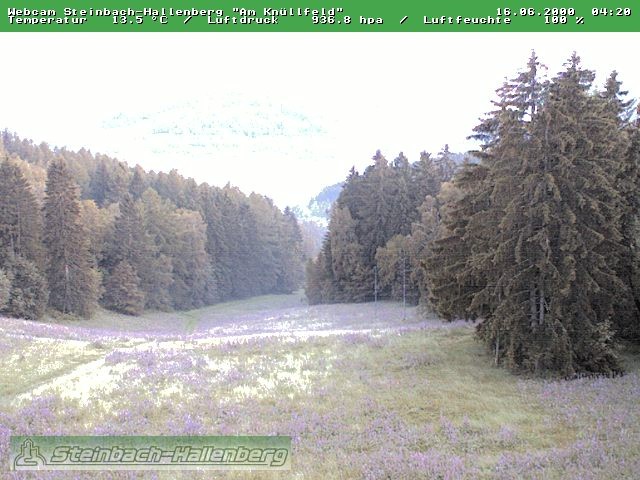 Archiv Foto Webcam Steinbach-Hallenberg