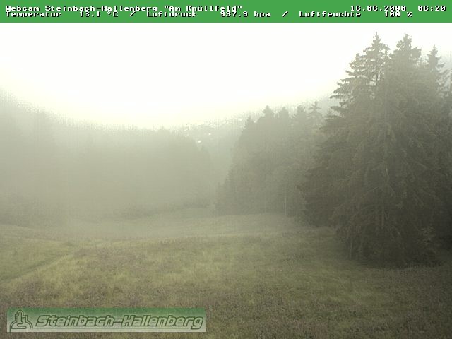 Archiv Foto Webcam Steinbach-Hallenberg
