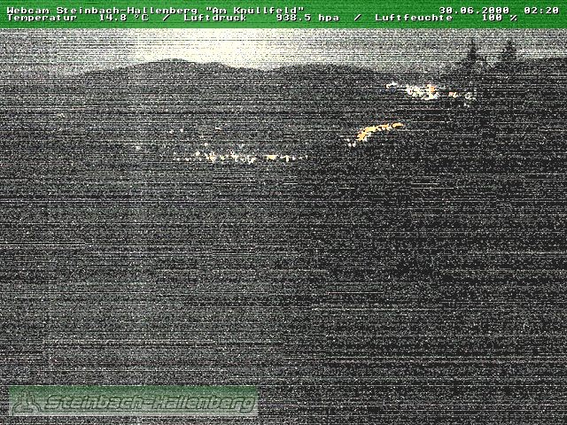 Archiv Foto Webcam Steinbach-Hallenberg