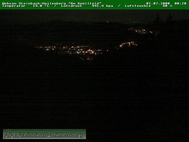 Archiv Foto Webcam Steinbach-Hallenberg