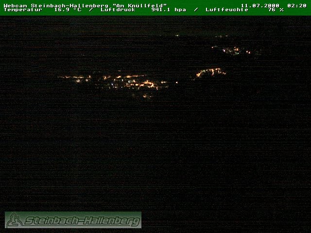 Archived image Webcam Steinbach-Hallenberg