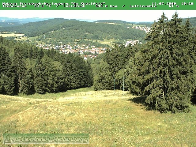 Archived image Webcam Steinbach-Hallenberg