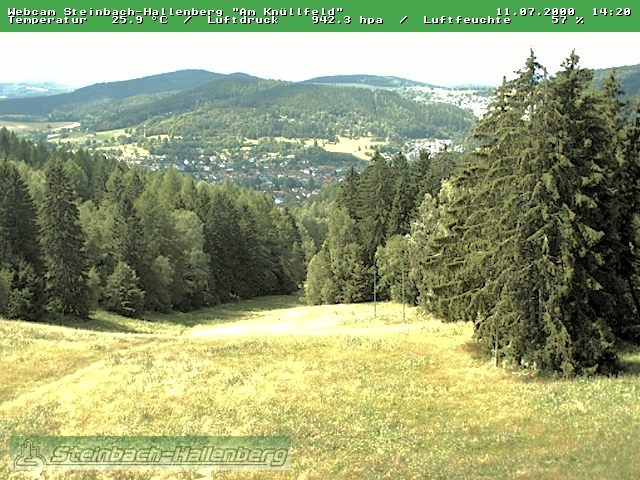 Archived image Webcam Steinbach-Hallenberg
