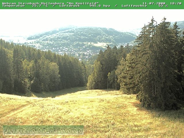 Archived image Webcam Steinbach-Hallenberg