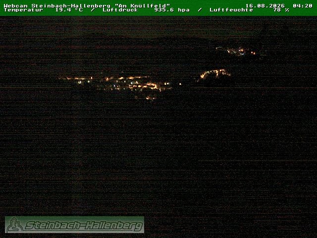 Archived image Webcam Steinbach-Hallenberg