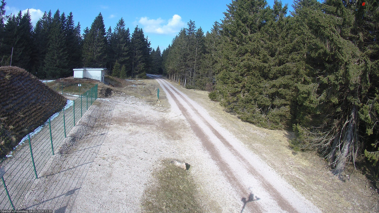 Archiv Foto Webcam Stein 16 am Wanderweg Rennsteig